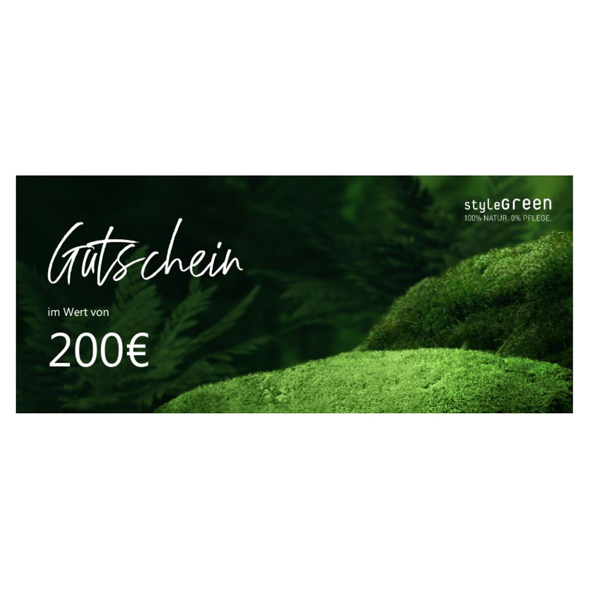 200 Euro Gutschein für den styleGREEN Onlineshop 200 Euro Gutschein für den styleGREEN Onlineshop