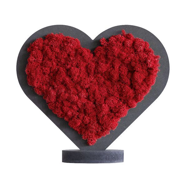 Piktogramm: Herzchen rot (20cm) und Ständer (10cm) Piktogramm: Herzchen rot (20cm) und Ständer (10cm)
