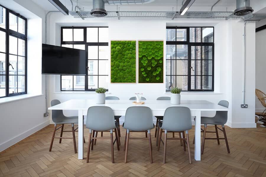 styleGREEN Moosbilder in Meetingräumen im Büro styleGREEN Moosbilder in Meetingräumen im Büro